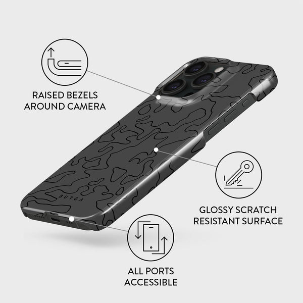 Black Rock iPhone 15 Pro Case