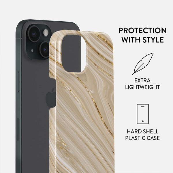 新品未使用 iPhone 15ケース Full Glam - Beige Full Glam - Beige iPhone 15 Case | BURGA