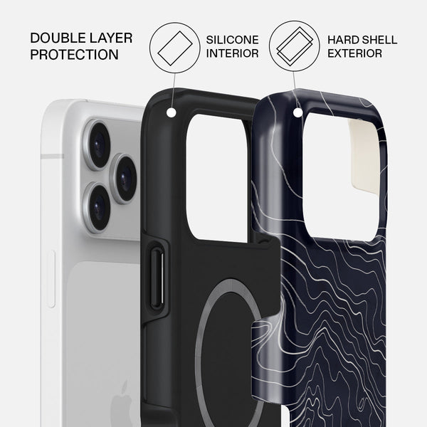Drifting Shores - Line Art iPhone 17 Pro Max Case | BURGA