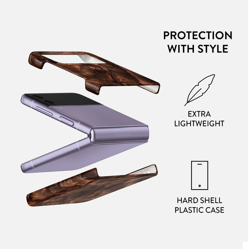 Toasted Chestnut - Brown Samsung Galaxy Z Flip 4 Case 2