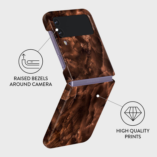 Toasted Chestnut - Brown Samsung Galaxy Z Flip 4 Case 3