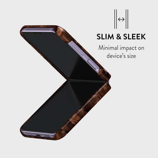 Toasted Chestnut - Brown Samsung Galaxy Z Flip 4 Case 4