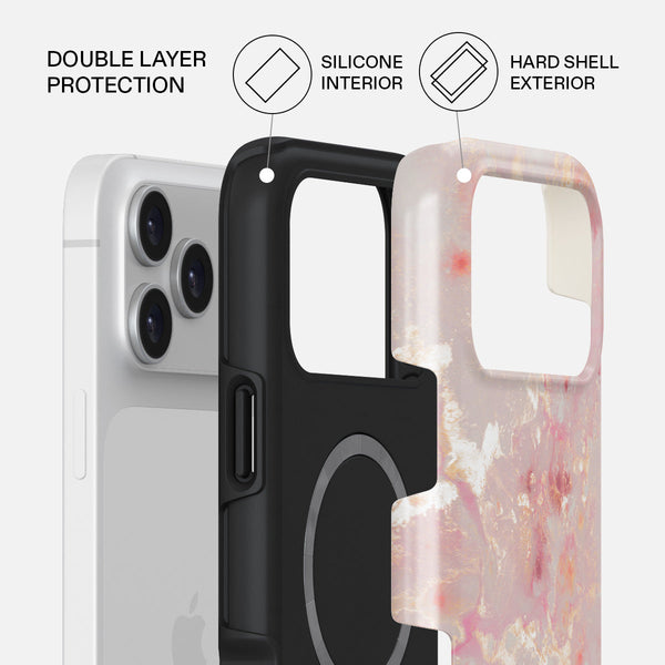 Golden Coral - Pink iPhone 17 Pro Max Case | BURGA