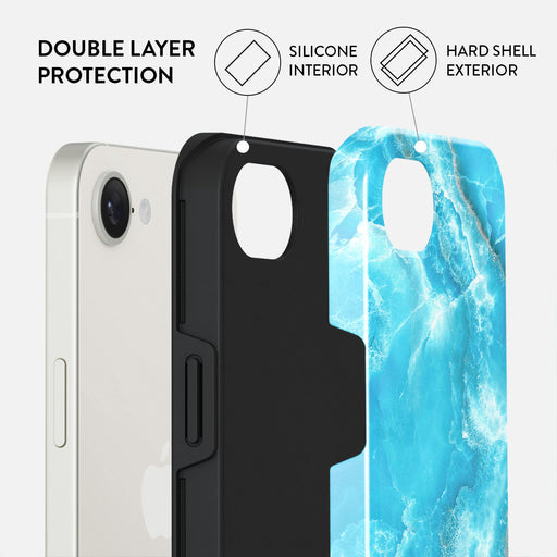 Ocean Waves - Blue iPhone 16e Case 2