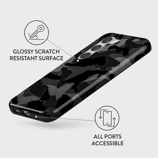 Night Black Camouflage - Samsung Galaxy S23 Plus Case 7