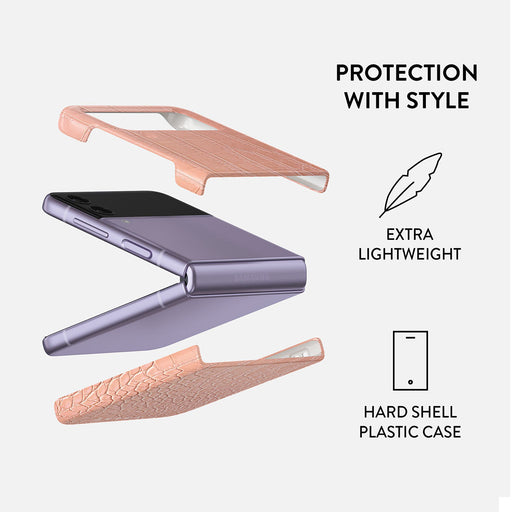 Pink Croco - Samsung Galaxy Z Flip 4 Case 2