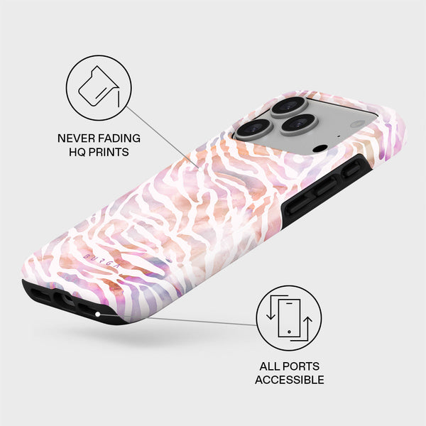 Sultry July - Zebra iPhone 17 Pro Case | BURGA