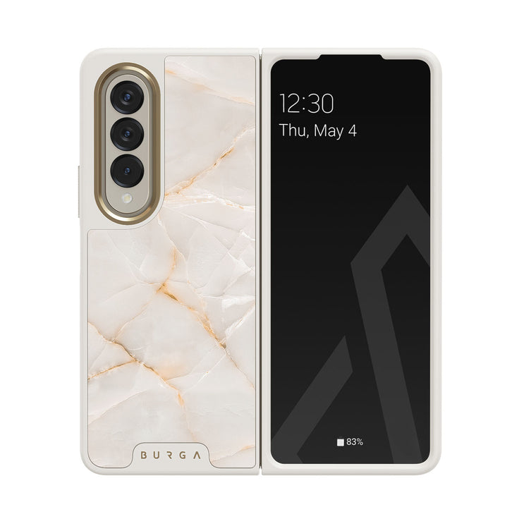 Vanilla Sand - Marble Samsung Galaxy Z Fold 4 Case