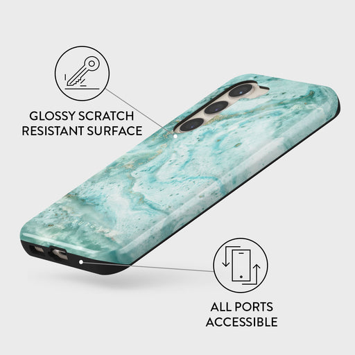 Uluwatu Waves - Teal Samsung Galaxy S23 Plus Case 7