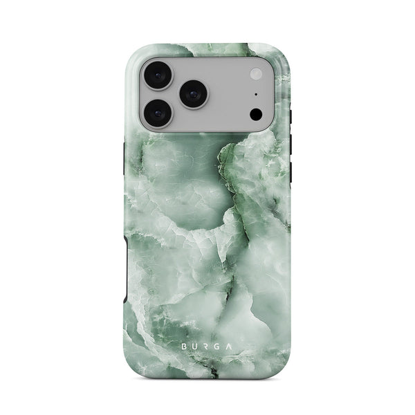 【未使用】BURGA iPhone17ケース チェッカー グリーン×ベージュ Pistachio Cheesecake - Green iPhone 17 Pro Max Case | BURGA