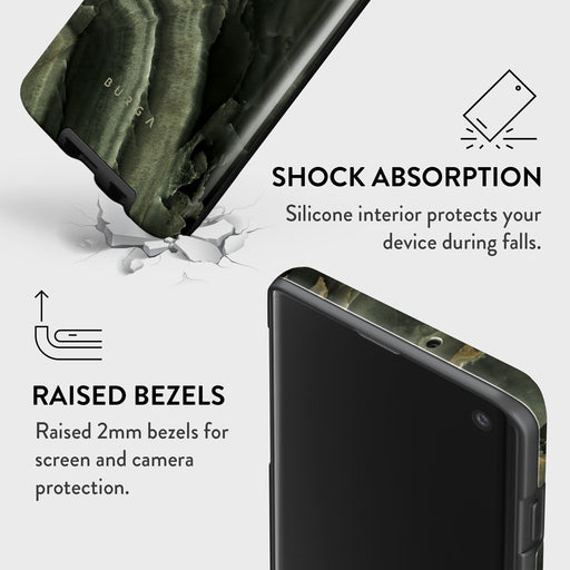 Misty Forest - Green Marble Samsung Galaxy S10 4G Case 8