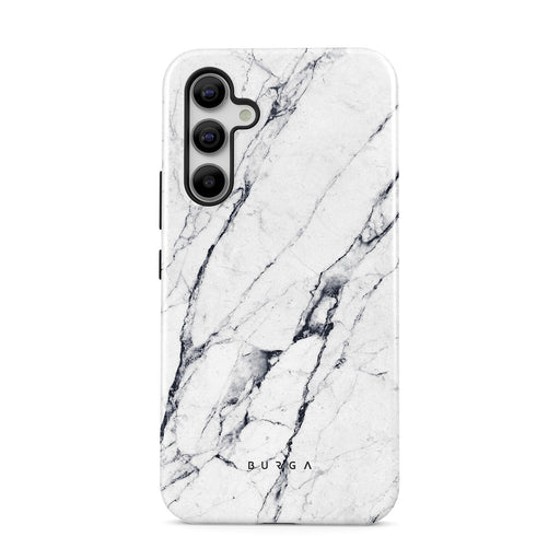 Satin White - Marble Samsung Galaxy A54 Case 1