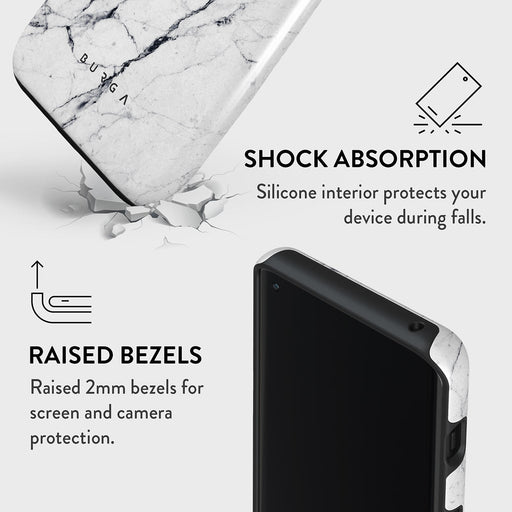 Satin White - Marble OnePlus 10 Pro 5G Case 4