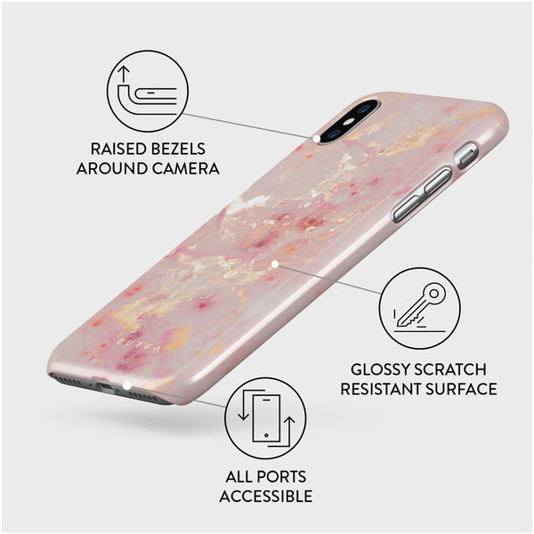 Golden Coral - Pink iPhone X / XS Case
