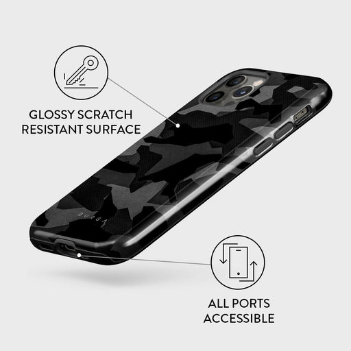 Night Black Camouflage - iPhone 12 Pro Case 7