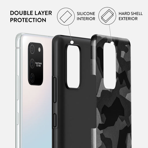 Night Black Camouflage - Samsung Galaxy S10 Lite Case 6