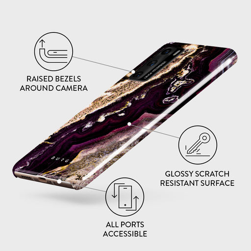 Purple Skies - Marble Huawei P40 Case 3