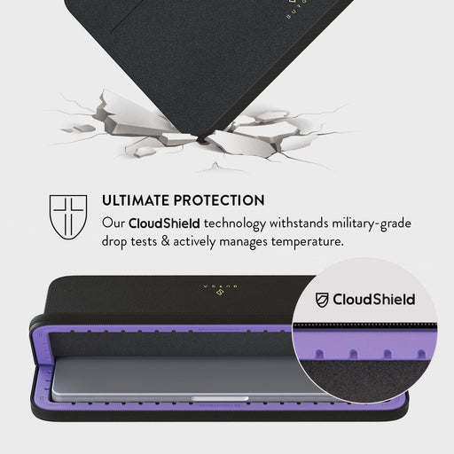 Fatal Contradiction - Black & White Marble Laptop Sleeve 7