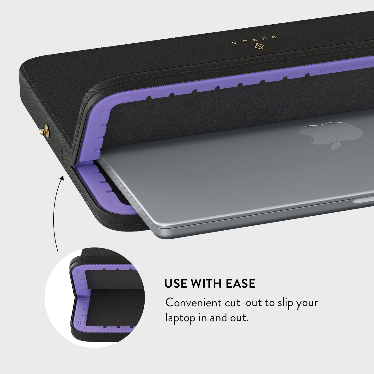 Wireless Charging Magnetic Laptop Sleeve Destiny Leather Laptop