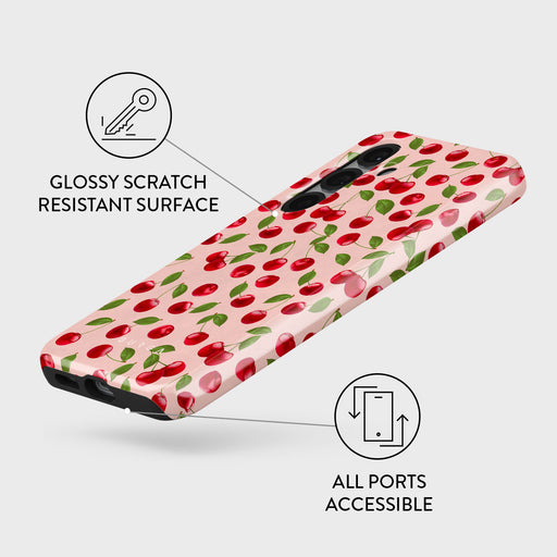 Afternoon Treat - Cherry Samsung Galaxy S25 Plus Case 3