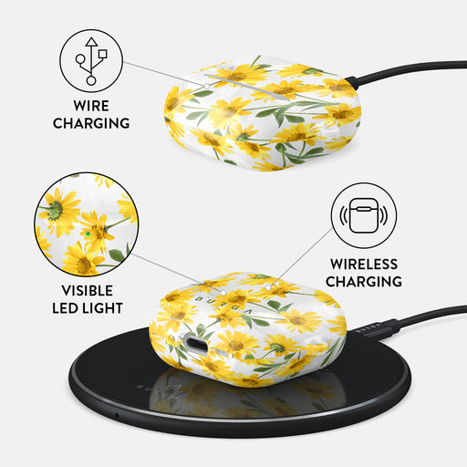 Summer Scent - Yellow Flower AirPods 4 Case 3