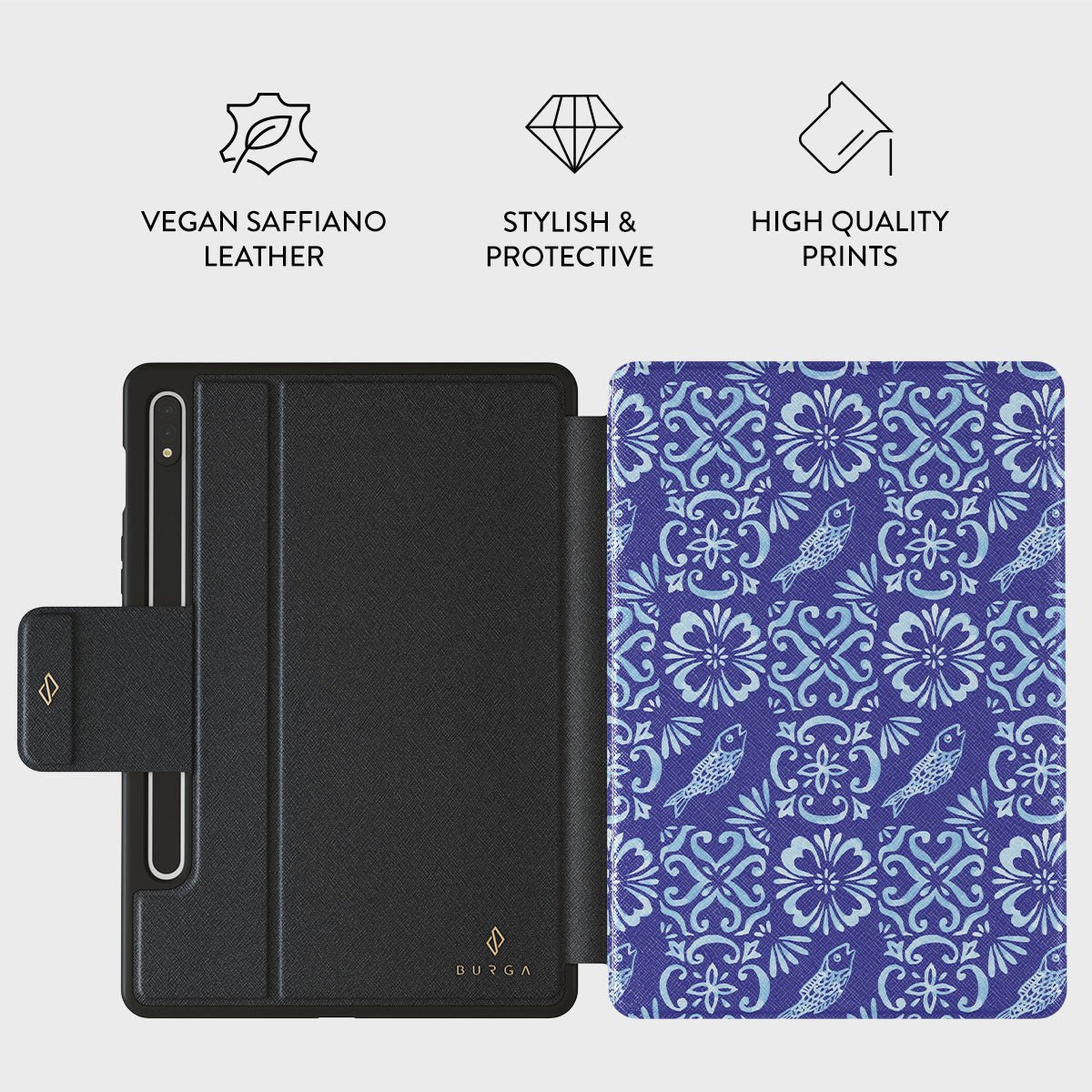 Lisboa Samsung Galaxy Tab S9+ FE Case BURGA