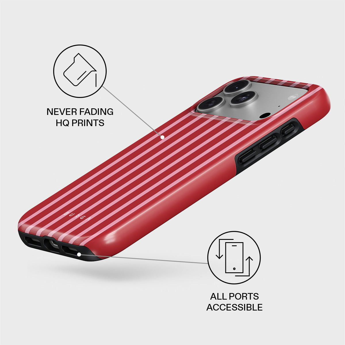 iPhone 17 Pro Max Case, Strawberry Jam | BURGA