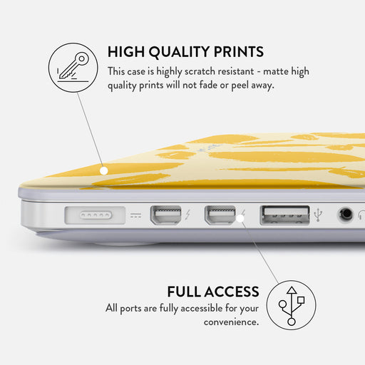 Pastel yellow macbook pro case best sale