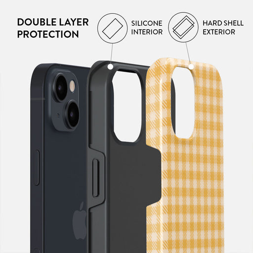Tuscan Sun - Yellow Plaid iPhone 15 Plus Case 6