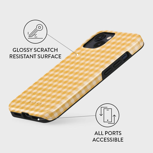 Tuscan Sun - Yellow Plaid iPhone 15 Plus Case 7