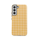 Tuscan Sun - Yellow Plaid Samsung Galaxy S22 Case 5