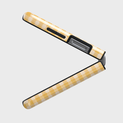 Tuscan Sun - Yellow Plaid Samsung Galaxy Z Flip 5 Case 12