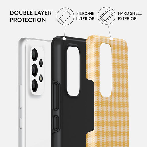 Tuscan Sun - Yellow Plaid Samsung Galaxy A23 4G / 5G Case 2