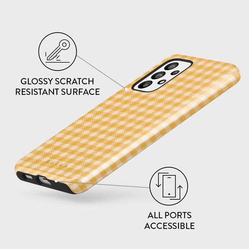 Tuscan Sun - Yellow Plaid Samsung Galaxy A23 4G / 5G Case 3
