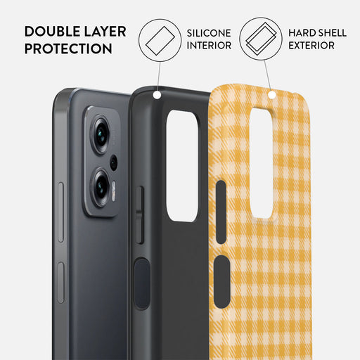 Tuscan Sun - Yellow Plaid Xiaomi Redmi Note 11T Pro / 11T Pro+ Case 2