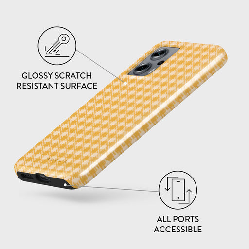 Tuscan Sun - Yellow Plaid Xiaomi Redmi Note 11T Pro / 11T Pro+ Case 3