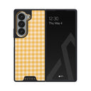 Tuscan Sun - Yellow Plaid Samsung Galaxy Z Fold 6 Case 1