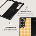 Tuscan Sun - Yellow Plaid Samsung Galaxy Z Fold 6 Case 6