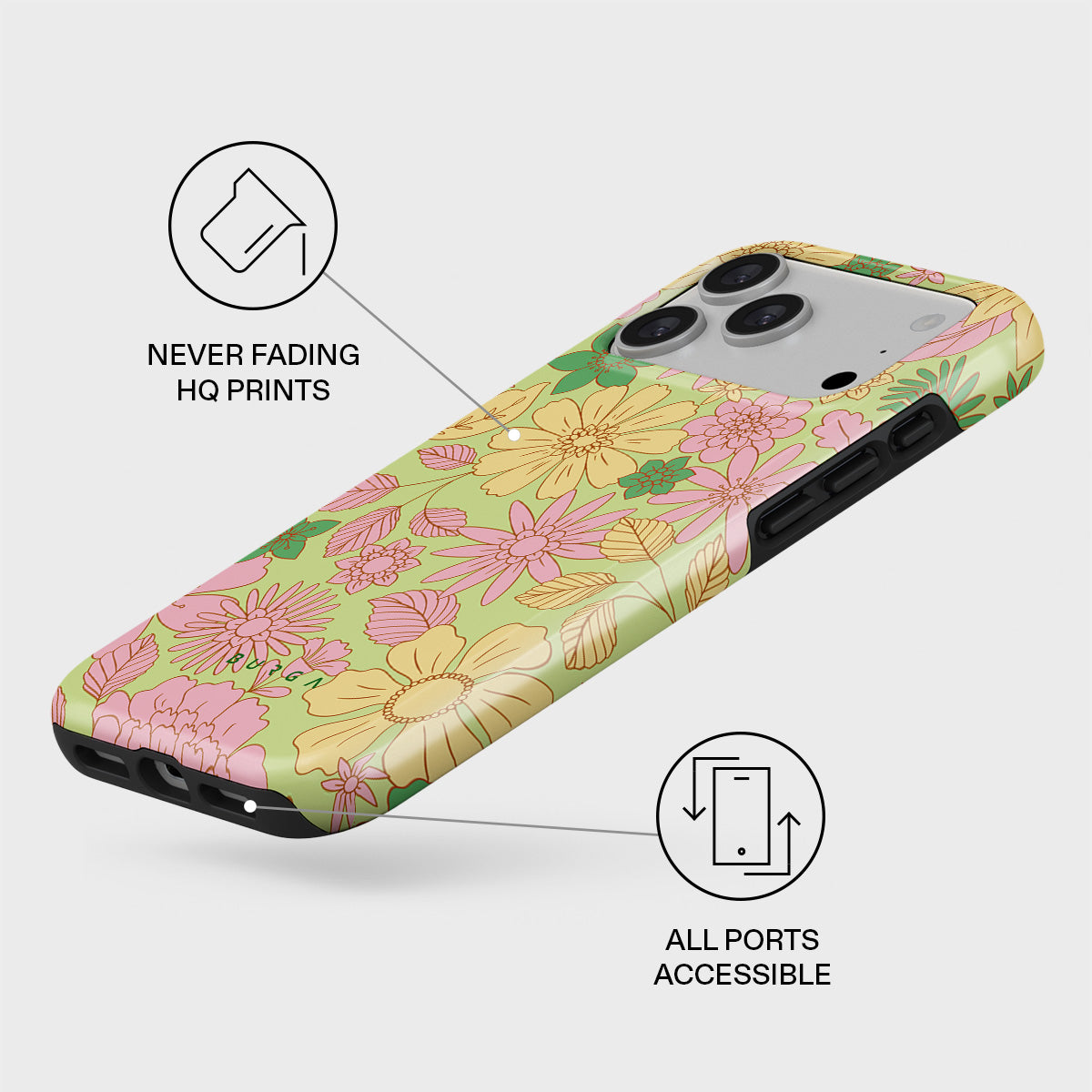 Amalfi Coast - Colorful Floral iPhone 17 Pro Max Case | BURGA