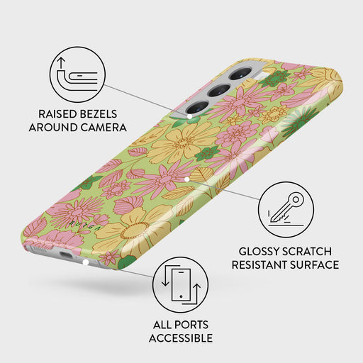 Amalfi Coast - Colorful Floral Samsung Galaxy S22 Plus Case 3