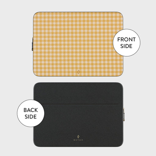 Tuscan Sun - Yellow Plaid Laptop Sleeve 5