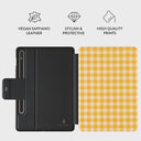 Tuscan Sun - Yellow Plaid Samsung Galaxy Tab S9+ FE Case 2