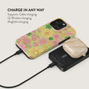 Amalfi Coast - Colorful Floral Magnetic Power Bank 14