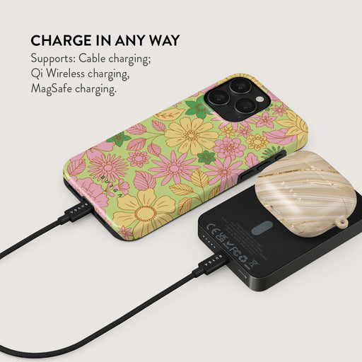 Amalfi Coast - Colorful Floral Magnetic Power Bank 14