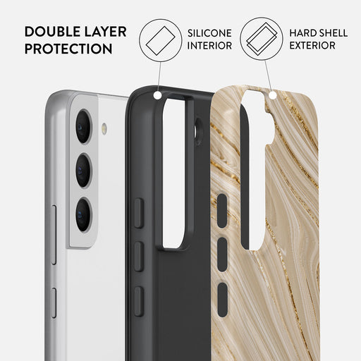 Full Glam - Beige Samsung Galaxy S22 Case 6
