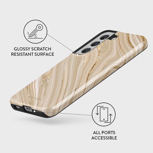 Full Glam - Beige Samsung Galaxy S22 Case 7