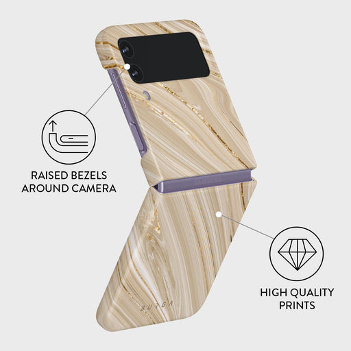 Full Glam - Beige Samsung Galaxy Z Flip 4 Case 3