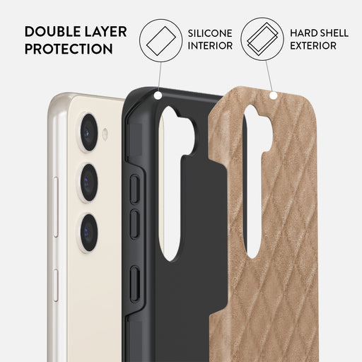 Simply Cream - Quilted Samsung Galaxy S23 Case 6
