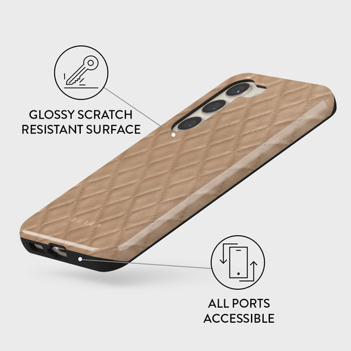 Simply Cream - Quilted Samsung Galaxy S23 Case 7
