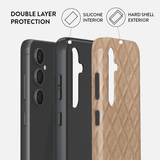 Simply Cream - Quilted Samsung Galaxy S23 FE Case 2